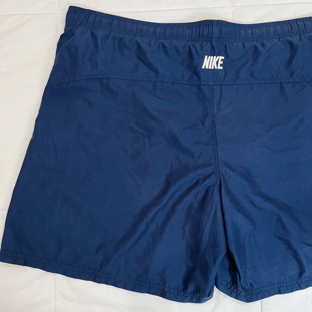 Nike• Mens Nike Swim Navy Blue Lined Swimtrunks Running Shorts 2XL - Picture 12 of 13